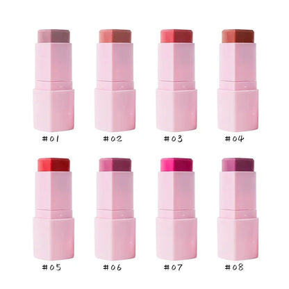 Custom LOGO hot sale heart-shaped rouge stick blush stick lipstick natural colour correction stick lipstick blusher Good Vibrations