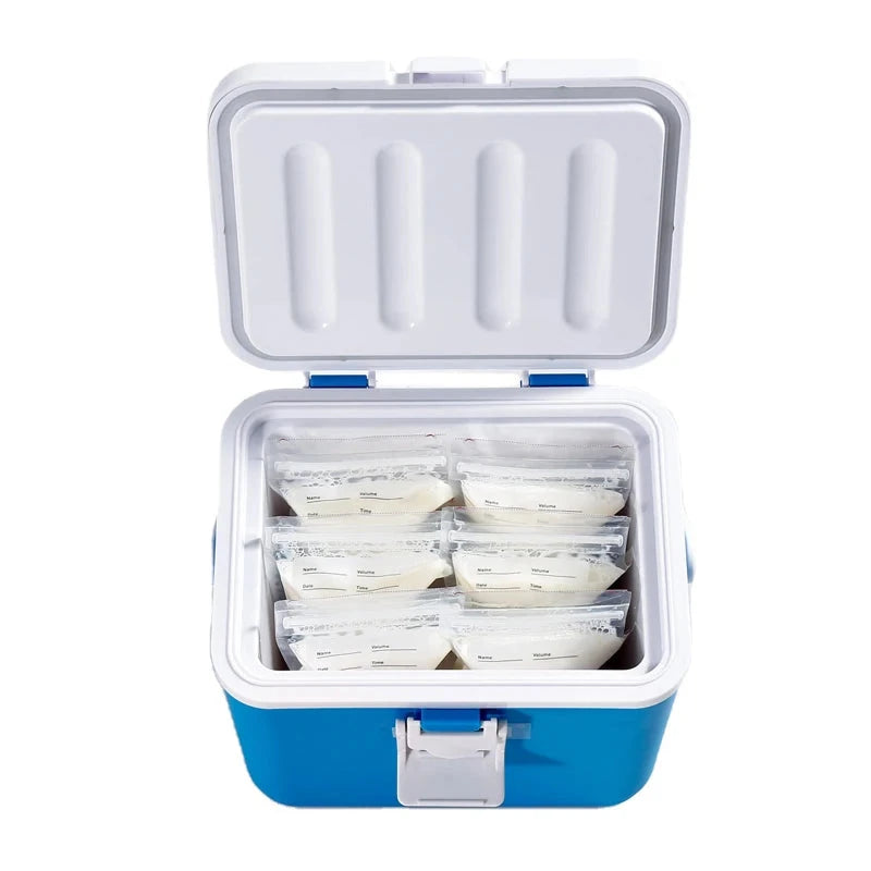 4.5L Small Plastic Ice Cooler Outdoor Camping Cooler Box for Fruit Vegetable Water Beer Cans Good Vibrations