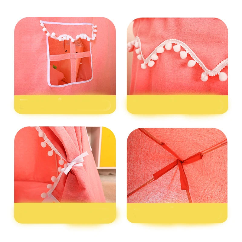 Hot Sale Children's Art Design Tent Playhouse for Both Boy and Girl to Play Indoor Baby Game in the Small House Castle Good Vibrations