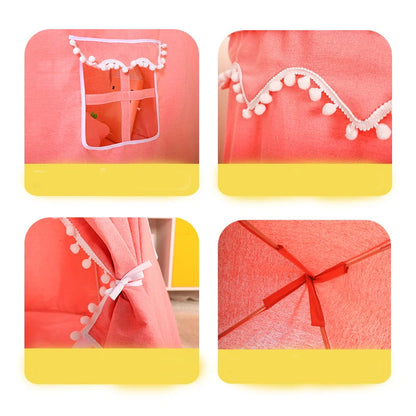 Hot Sale Children's Art Design Tent Playhouse for Both Boy and Girl to Play Indoor Baby Game in the Small House Castle Good Vibrations