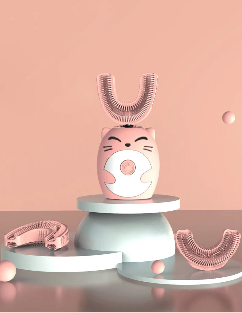 Sonic Electric Toothbrush Kids U-shaped Smart 360 Degrees Ultrasonic Tooth Brush Teeth Whitening For Children IPX7 Waterproof Good Vibrations