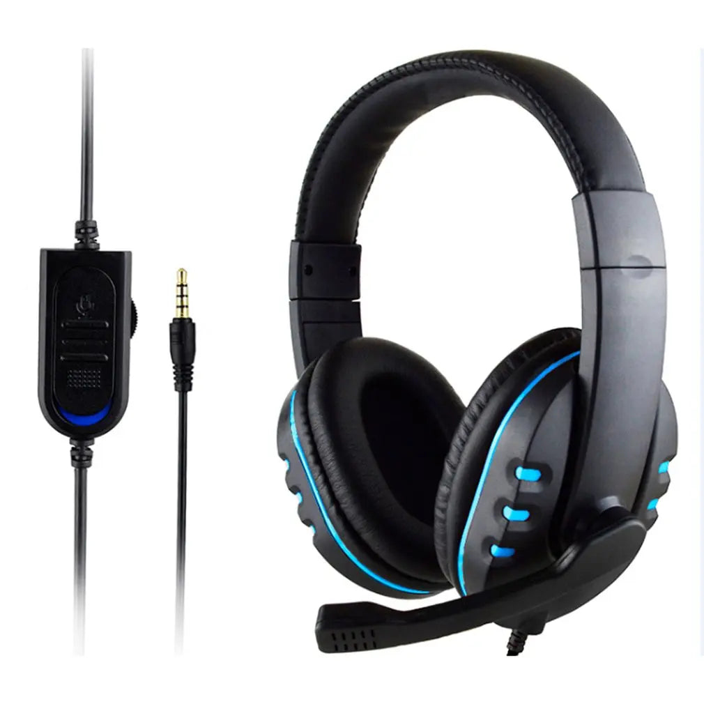 Headphones 3.5mm Wired Gaming Headset Earphones Music For PS4 Play Station 4 Game PC Chat computer With Microphone Good Vibrations