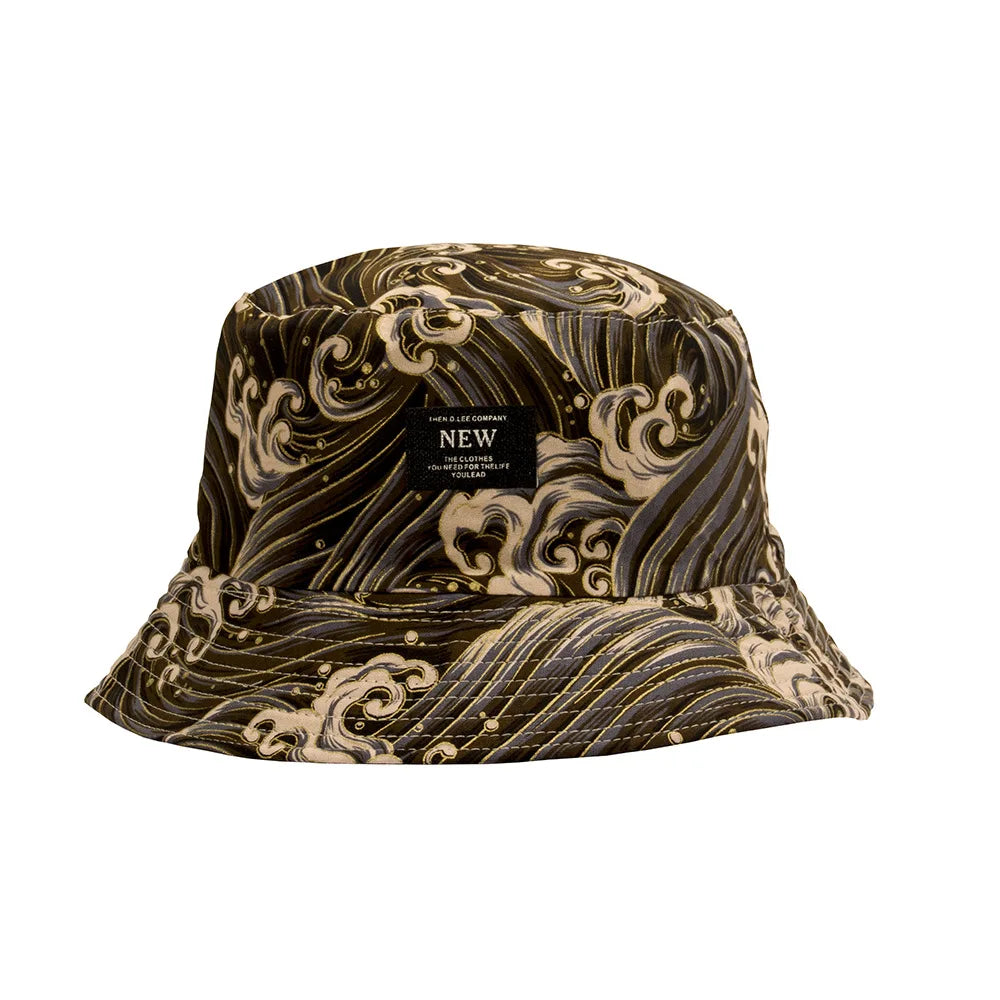 Great Retro Wave Japan Anime Bucket Hat Reversible Women Cotton Spring Outdoor Sun Caps Male Bob chapeau Fisherman Hats Good Vibrations