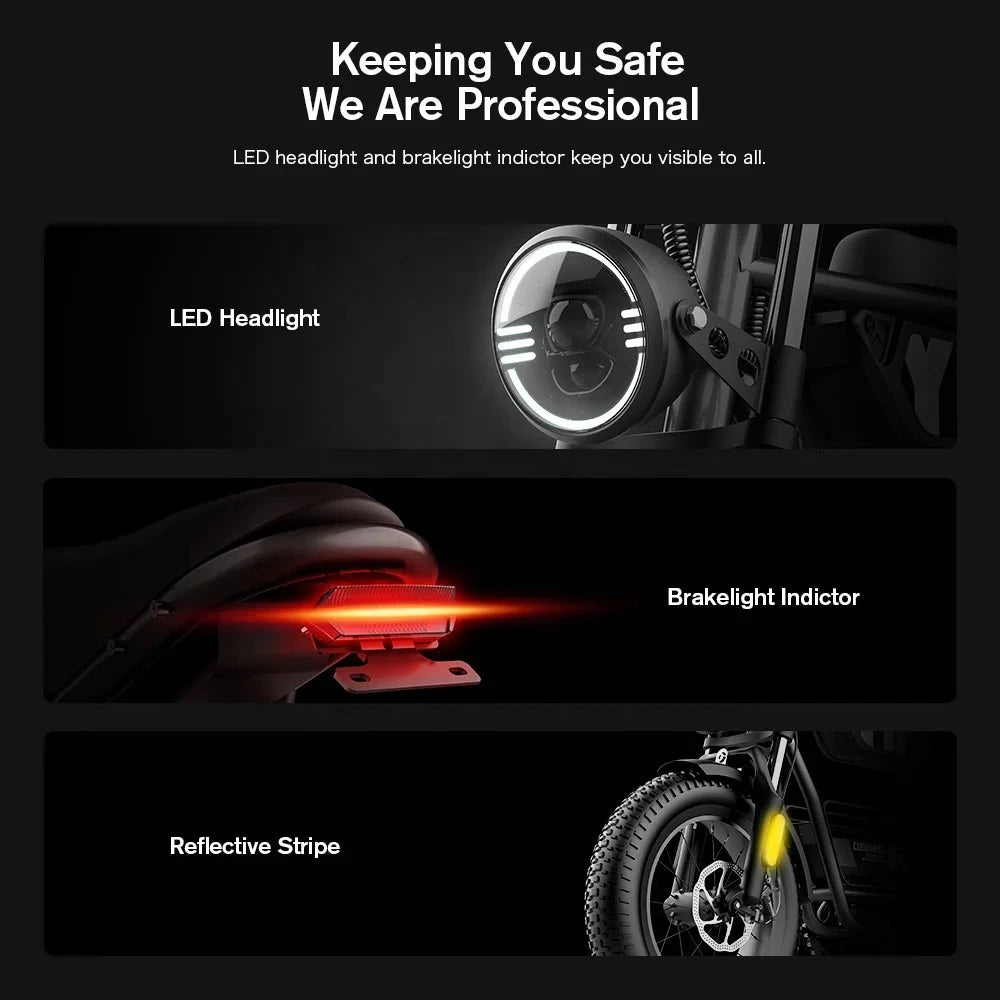 EU US Warehouse Ready Stock COSWHEEL Y16 16inch E Bike 750 Watt 1000w Ebike Fat Tire Electric Bike for Adults Good Vibrations