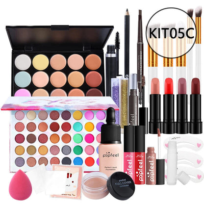 HOT 20 Styles New Fashion Eye Shadow POPFEEL Birthday Gift Makeup Gift Set ALL in ONE Full Professional Makeup Kit for Girl Good Vibrations