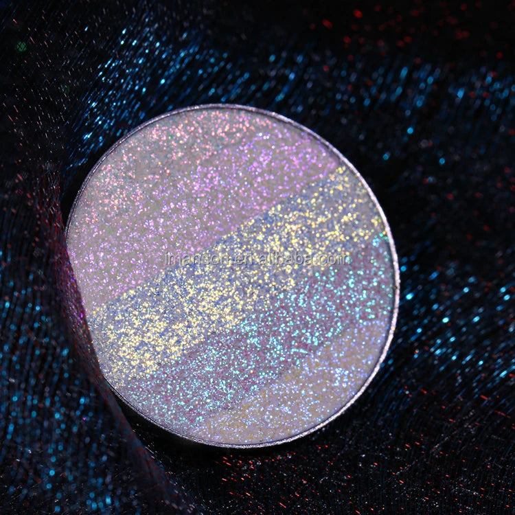 OEM Custom Logo Eye Shadow Private Label Monochrome 26mm Rainbow Multichrome Eyeshadow Good Vibrations