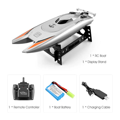 30Km/h Racing Boat 2.4G Radio controlled Rc Boat High Speed Speedboat 20Mins 2Ch Dual Motor Waterproof  Ship Boys Christmas gift Good Vibrations