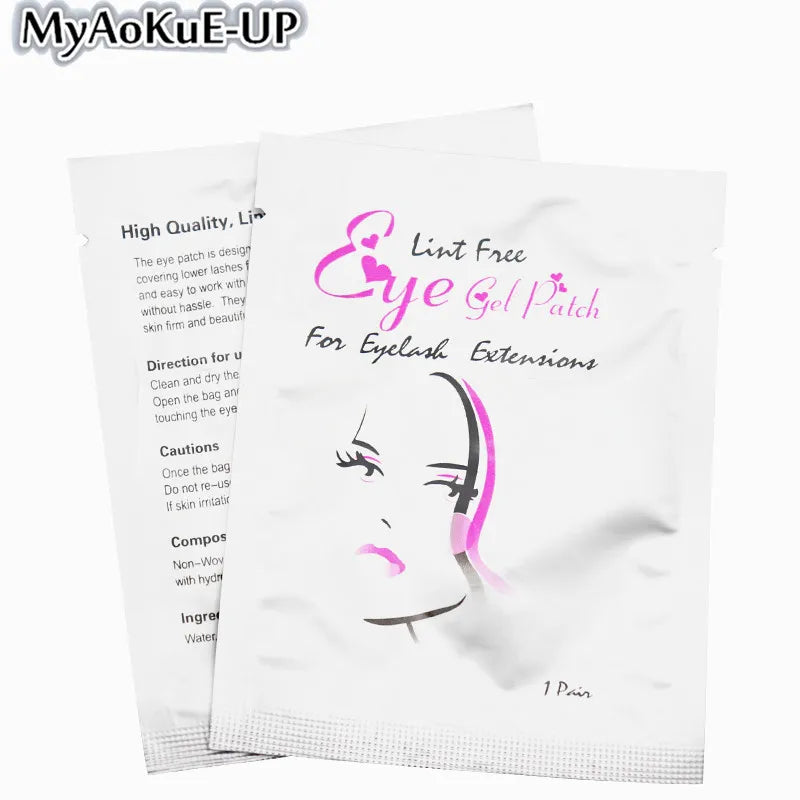 High Quality 50pairs Women Lint Free Under Eyes Pads Patches Eyelash Extension Tips Sticker Wraps Make Up Tool Eyelashes Patches Good Vibrations