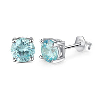 High Quality 925 Sterling Silver Simple and Stylish Four-claw Set with Zirconia Earring Wedding Jewelry for Women Men Wholesale Good Vibrations