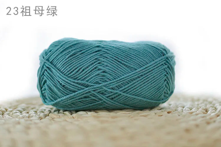 Factory Wholesale Recycled Baby Cotton Yarn 4 Strands of Milk Yarn Bag for Doll Clothes Hand-Knitted High Tenacity for Weaving Good Vibrations