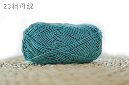 Factory Wholesale Recycled Baby Cotton Yarn 4 Strands of Milk Yarn Bag for Doll Clothes Hand-Knitted High Tenacity for Weaving Good Vibrations