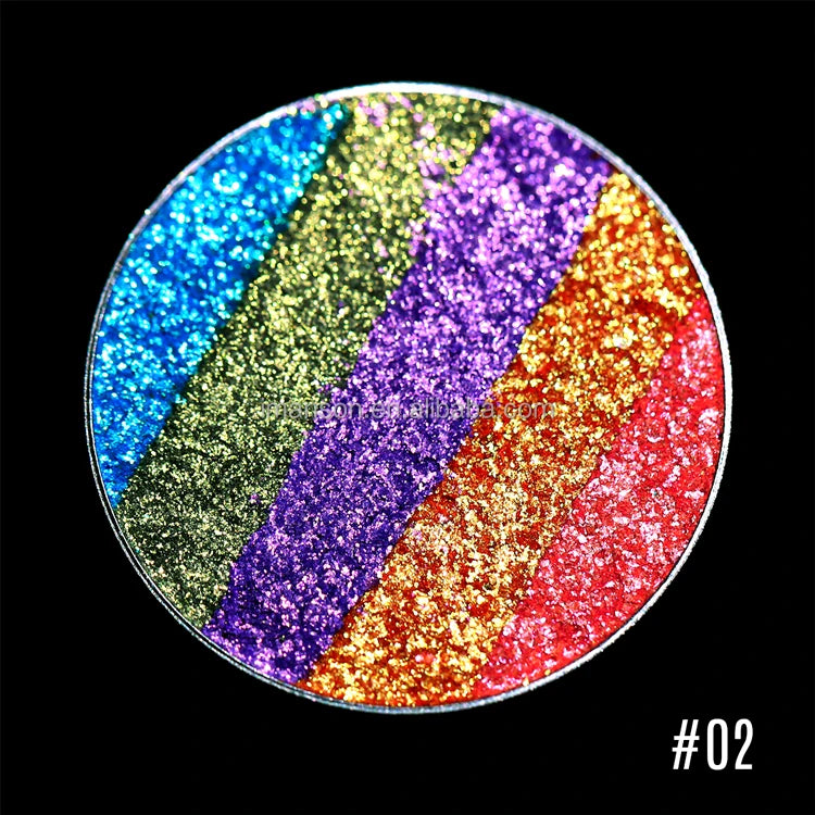 OEM Custom Logo Eye Shadow Private Label Monochrome 26mm Rainbow Multichrome Eyeshadow Good Vibrations