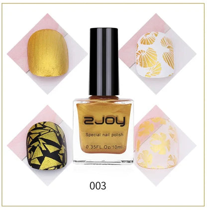 Nail Art Stamping Polish 10ML Semi-permanent varnish Printing UV Varnish Stamp for Nails Polishes Lacquer Top Coat Gel Polish #@ Good Vibrations