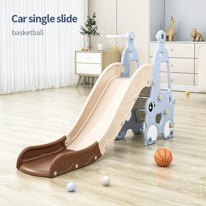 Indoor 6-in-1 Plastic Swing and Slide Set for Kids PE Baby Climbing Equipment Kindergarten Daycare Playhouse Good Vibrations