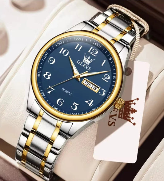 New Olevs 5567 Luxury Men's and Women Set Watches Fashionable and Simple Couple Watches Montre Relojes Women's Quartz Watch Good Vibrations