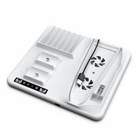 New product For PS5 Slim Console Multi-functional Cooling Dock with Disk Organizer Handle Charger Headphone Hanger Good Vibrations