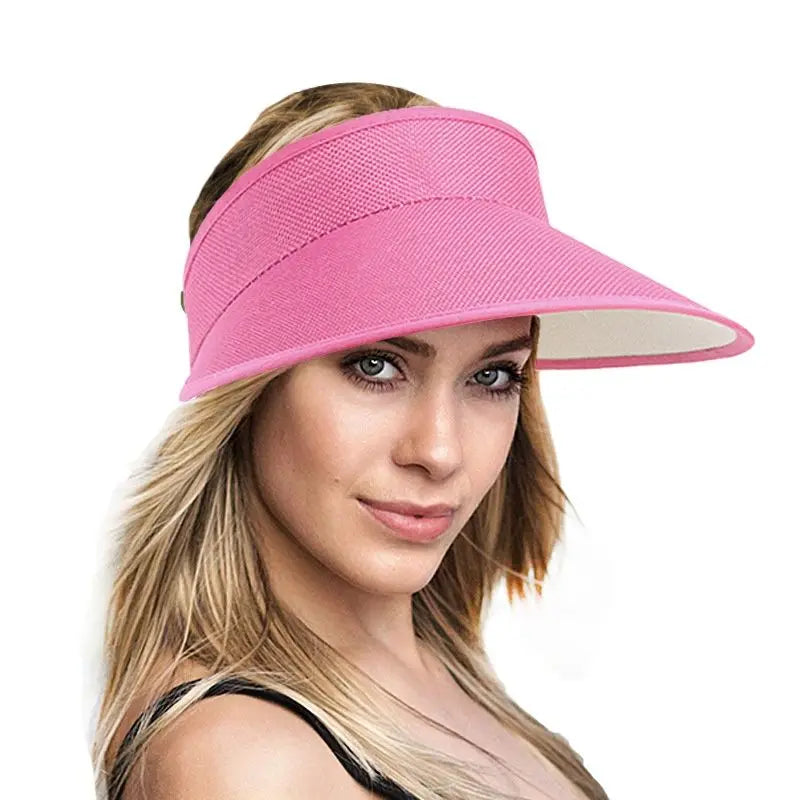 Sun Visors For Women Faux Linen Fashion Hats For Women Sports Visor Women hats Good Vibrations