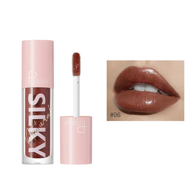 Wholesale Makeup 16 Colors Mirror Water Gloss Lip Gloss Moisturizing Lasting Vegan High Shine Lipgloss Private Label Cosmetics Good Vibrations