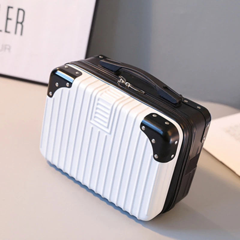 ABS Fashionable Cosmetic Case Travel Zipper for Toiletry Organizer Make up Storage Organizer Good Vibrations