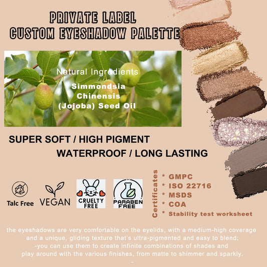 NEW Wholesale No logo High Pigment Vegan Cruelty Free Eye Shadow Palette Shimmer Matte Glitter Makeup Eyeshadow Palette Good Vibrations
