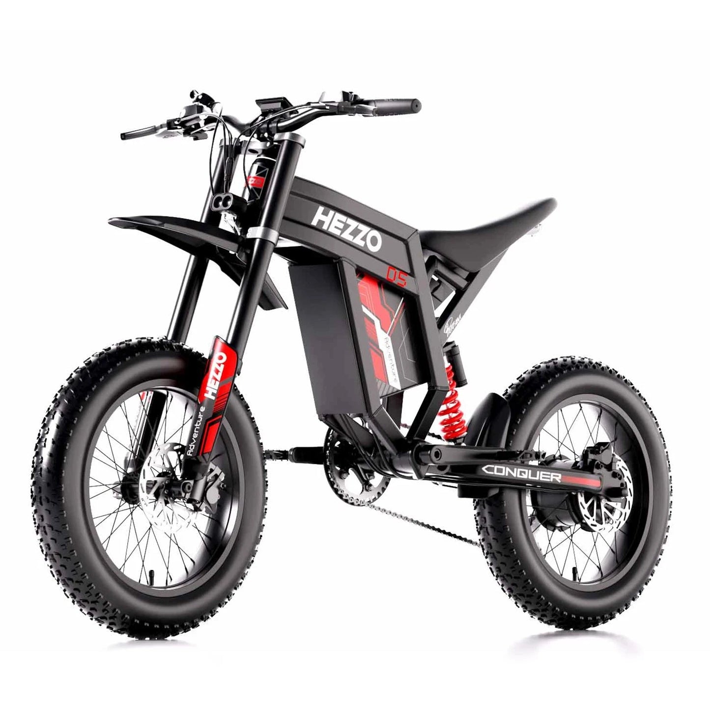 HEZZO Ebike D5 60V 3000W 20Inch Powerful Cross Motorbike 30Ah 70KM/H 160Nm 120Km Dirtb Bike Electric Bike EU UK US Warehouse Good Vibrations