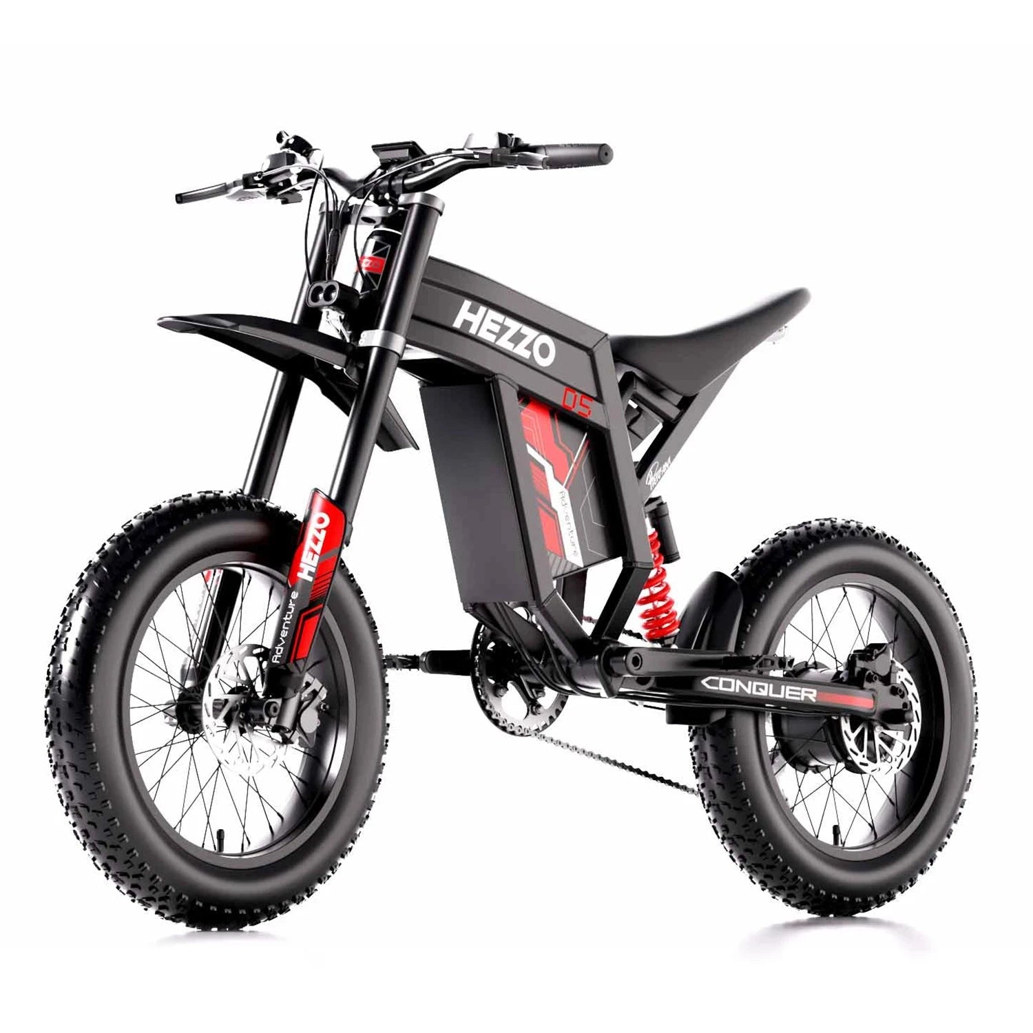HEZZO Ebike D5 60V 3000W 20Inch Powerful Cross Motorbike 30Ah 70KM/H 160Nm 120Km Dirtb Bike Electric Bike EU UK US Warehouse Good Vibrations