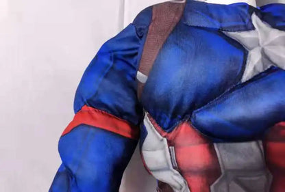 Hot Sale Muscle Children Halloween Costume Superhero Captainamerica Tv&movie Cosplay Costume Good Vibrations