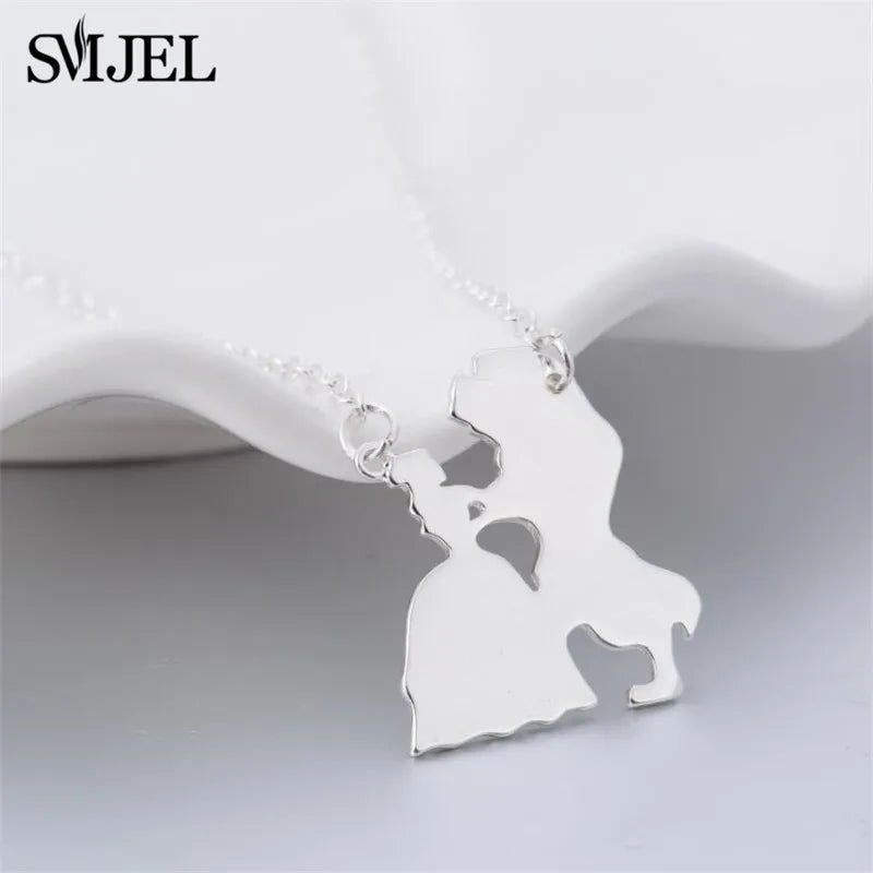 2025 New Movie Jewelry Beauty and the Beast Necklace for Women Prince Princess Pendant Necklaces Lover Accessories Gifts Good Vibrations Adult Super Store