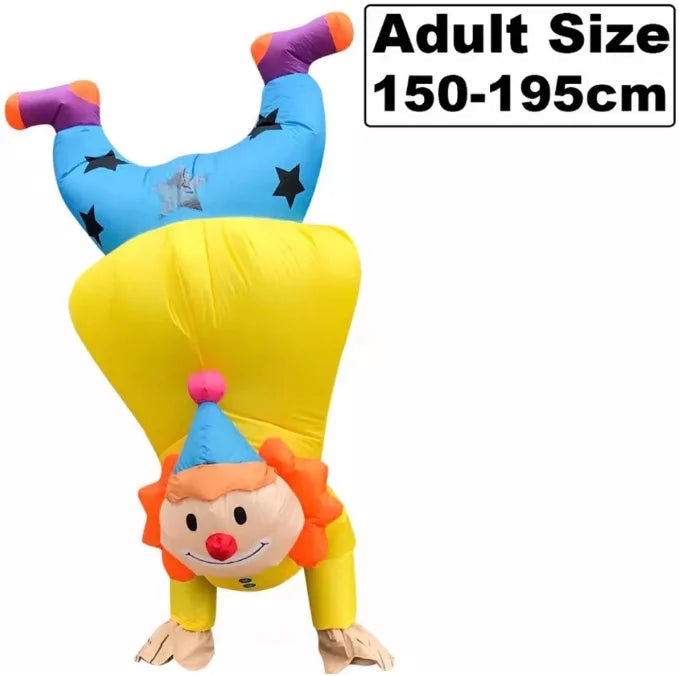 Halloween Costumes for Adult Men Women Cosplay Clown Anime Mascot Inflatable Costume Carnival Party Christmas Role Play Dress Good Vibrations