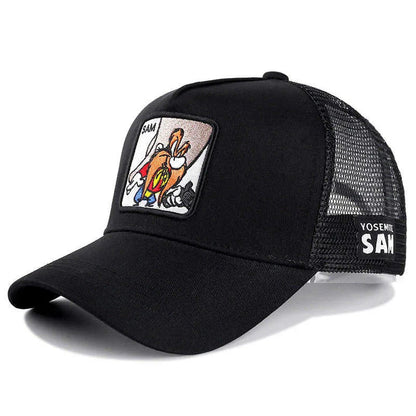 Hot Sale Unisex Anime Cartoon Cap High Quality Patch Draw Baseball Cap Men Trucker Hat Good Vibrations