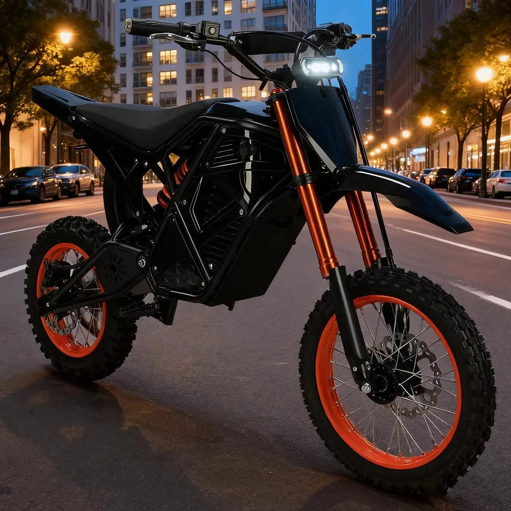 Drop Shipping US 3-7 Delivery to Home Electric Dirt Bike Fat Tire Full Suspension Rated Power 1500W Electric Bike Good Vibrations