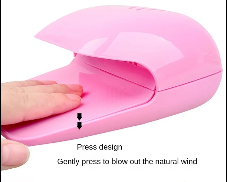 Mini Nail Dryer Touch Type Nail Polish Air Dryer Nail Polish Glue Fan USB Plug Good Vibrations