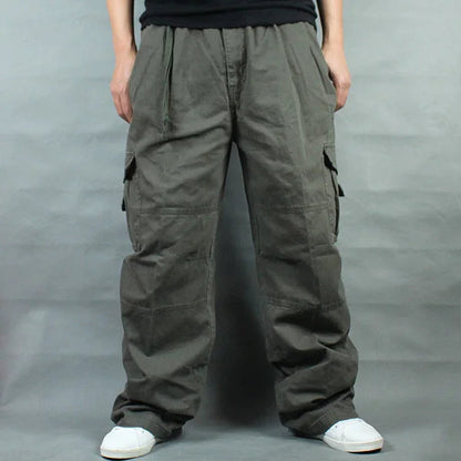 Wide Leg Hip Hop Pants Men Loose Outdoor Cotton Harem Trousers Cargo Pants Loose Baggy Trouser Streetwear  Joggers Pant Good Vibrations