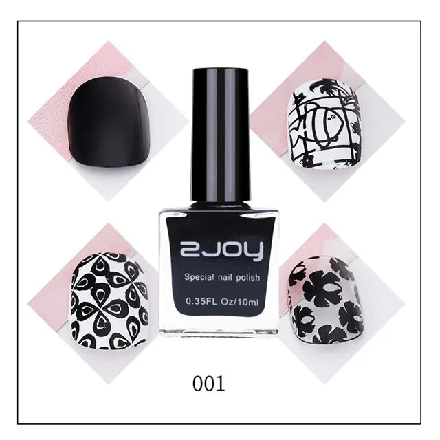 Nail Art Stamping Polish 10ML Semi-permanent varnish Printing UV Varnish Stamp for Nails Polishes Lacquer Top Coat Gel Polish #@ Good Vibrations