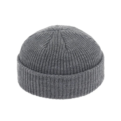 Hip Hop Beanie Knitted Hat Men Skullcap Women Winter Warm Brimless Unisex Baggy Melon Cap Cuff Docker Fisherman Beanies Hats Good Vibrations