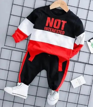 Baby Boys And Girls Clothing Set Tricken Fleece Children Hooded Outerwear Tops Pants 3PCS Outfits Kids Toddler Warm Costume Suit Good Vibrations