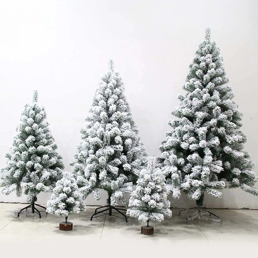 60cm Christmas tree white flocking snowflake Christmas tree decoration ornaments desktop decoration shopping mall party supplies Good Vibrations