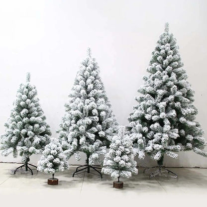 60cm Christmas tree white flocking snowflake Christmas tree decoration ornaments desktop decoration shopping mall party supplies Good Vibrations