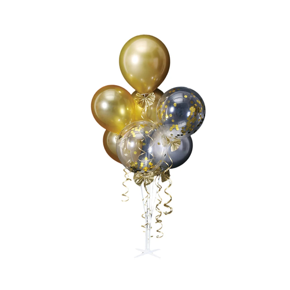Balloon Stand Kits, Balloon Sticks Holder with Base for Table Graduation Birthday Baby Shower Gender Reveal Party Decorations Good Vibrations