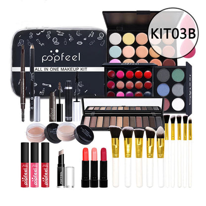 HOT 20 Styles New Fashion Eye Shadow POPFEEL Birthday Gift Makeup Gift Set ALL in ONE Full Professional Makeup Kit for Girl Good Vibrations