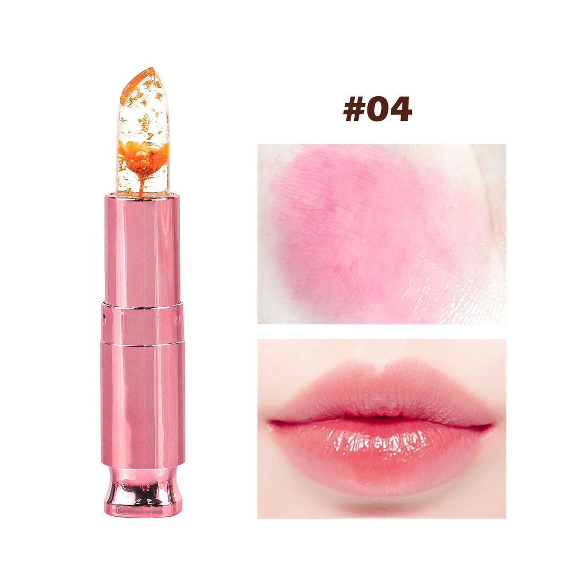 Transparent Long Lasting Moisturizing Flower Lip Stick Lip Care Makeup Cosmetic Jelly Lipsticks Lip Balm Good Vibrations