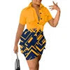 S293 Summer New Designer Polo Short Sleeve Crop Top Shirt Short Two Piece Set Casual Street Wear Women Outfits Good Vibrations