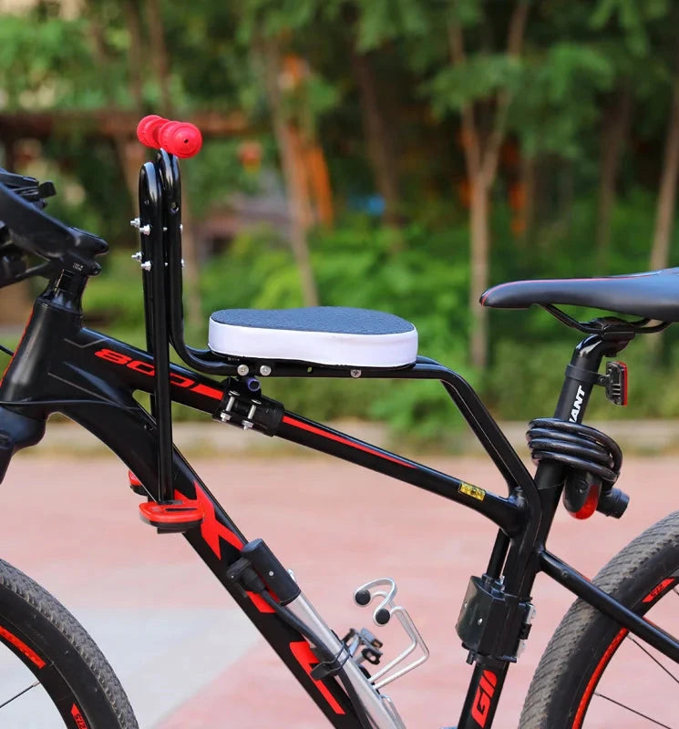 Quick Release Universal Safety Seat for Kids Electric Bike Front Saddle Universal Children Safety Bicycle Accessory Good Vibrations