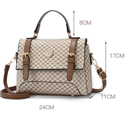 New Academic Style Leisure Time Soft Leather Fashion Trend Luxury Handbags Shoulder Bag Women's Messenger Bags Good Vibrations