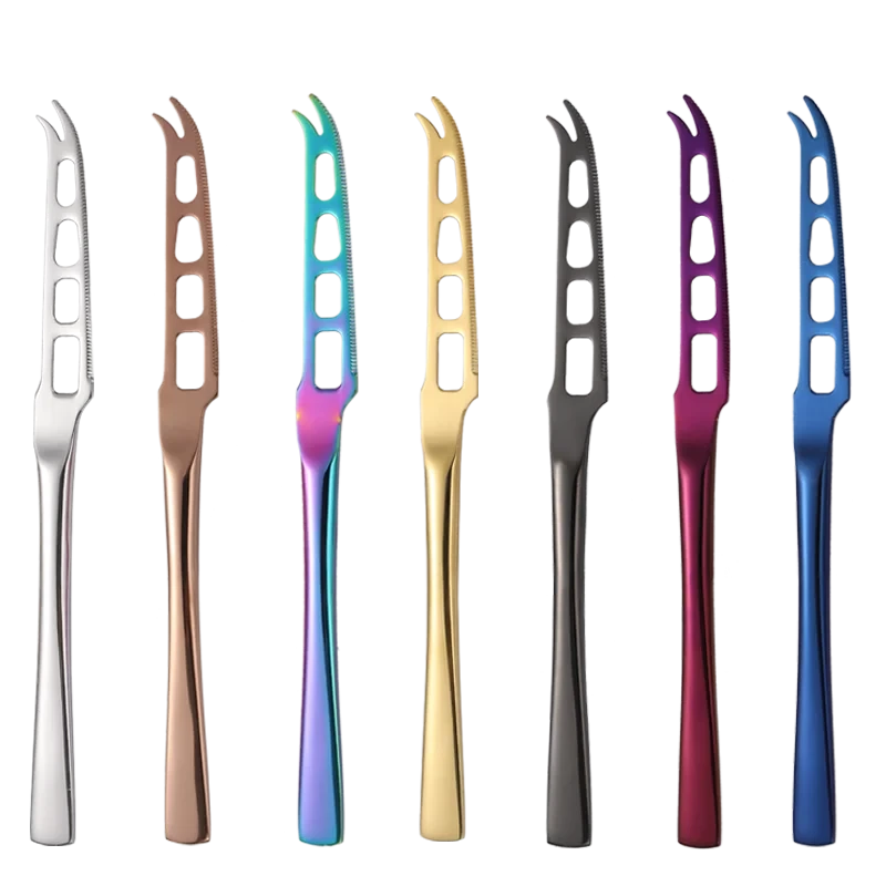 Food Grade Kitchen Gadgets Stainless Steel High Hardness Cheese Butter Knife Pizza Cutter Slicer Spatula Cheese Tools Good Vibrations