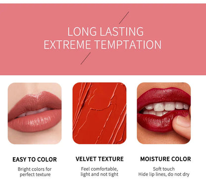 OEM Factory Wholesale Long Lasting Matte Lipstick Waterproof Matte Velvet Lip Stick Good Vibrations