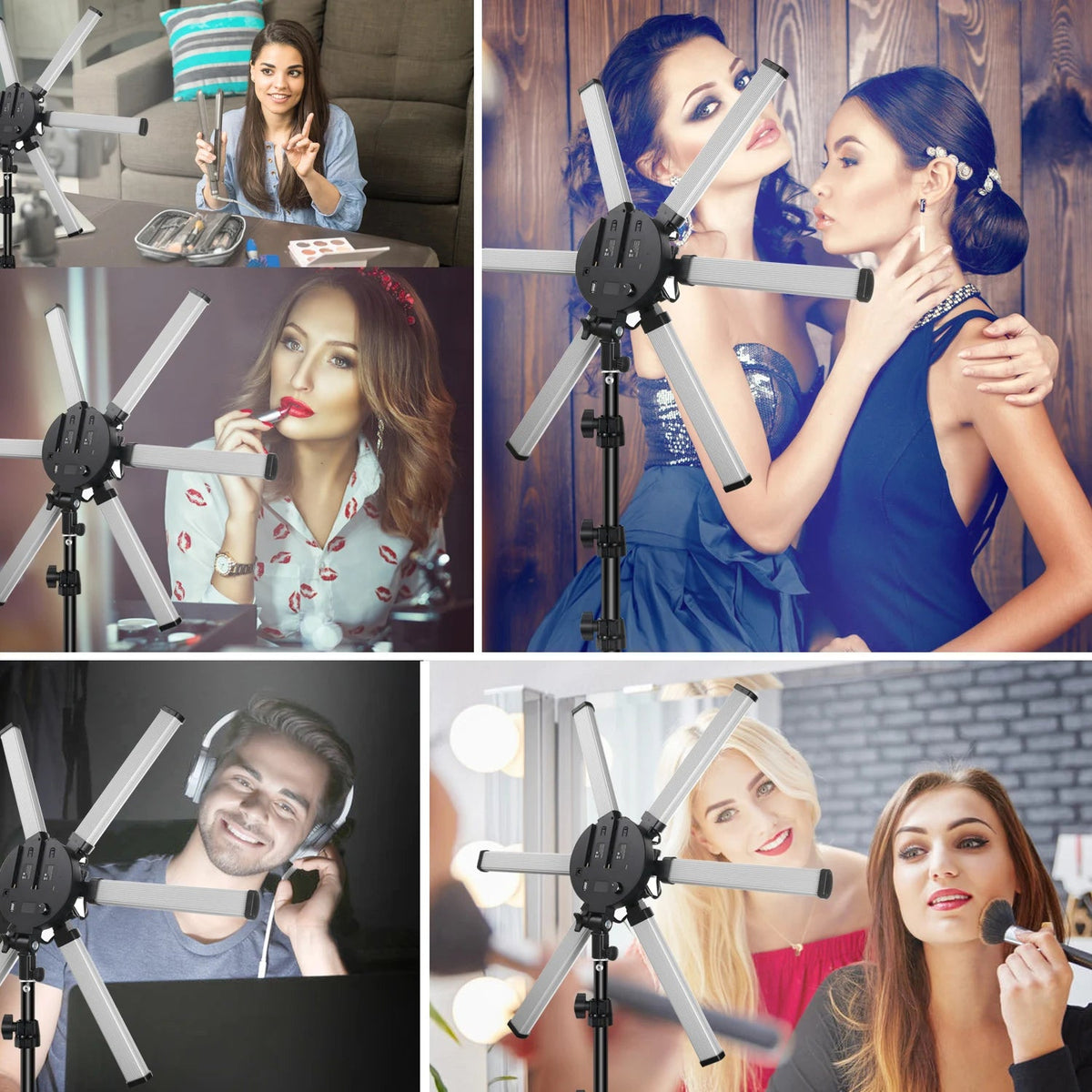 Match Make up Mirror and Remote Shutter 26inch Big Led Ring Light for Camera/Smartphone/YouTube/TikTok/Self-Portrait Shooting Good Vibrations