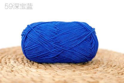 Factory Wholesale Recycled Baby Cotton Yarn 4 Strands of Milk Yarn Bag for Doll Clothes Hand-Knitted High Tenacity for Weaving Good Vibrations