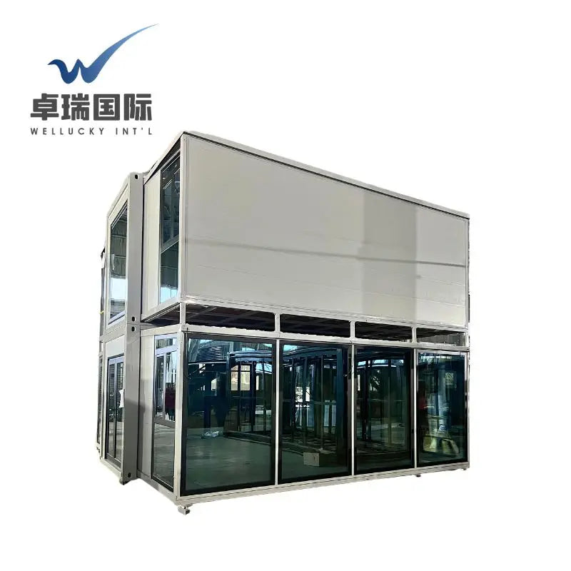 WELLUCKY Customized Modular 40ft Expandable Container Home 2 Bedroom Toilet Prefab Houses Shop Expandable Container House Good Vibrations