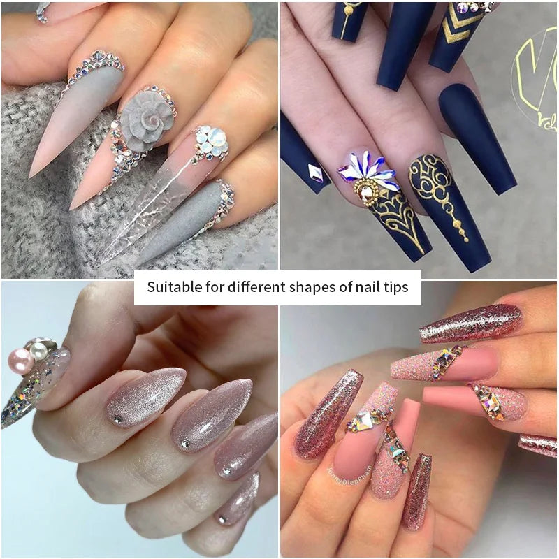 Quick Dry Nail Glue False Nail Tips Nails Rhinestones Gel Polish Fake Nails Extension Adhesive Super UV Glue Acrylic Nail Tools Good Vibrations